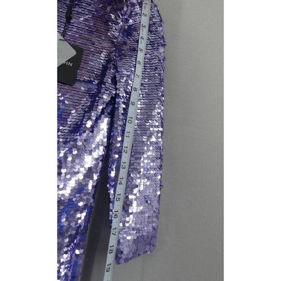 ST. JOHN Womens 0 Scales Dress Sheath Lilac Evening NWT - Picture 5 of 11